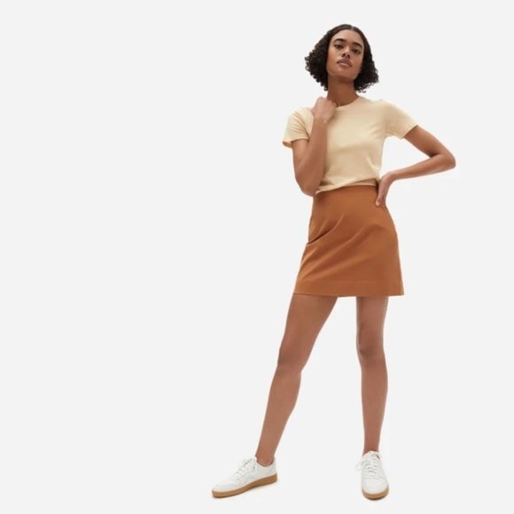 Everlane Mini Skirt size 6 Acorn - Picture 1 of 7